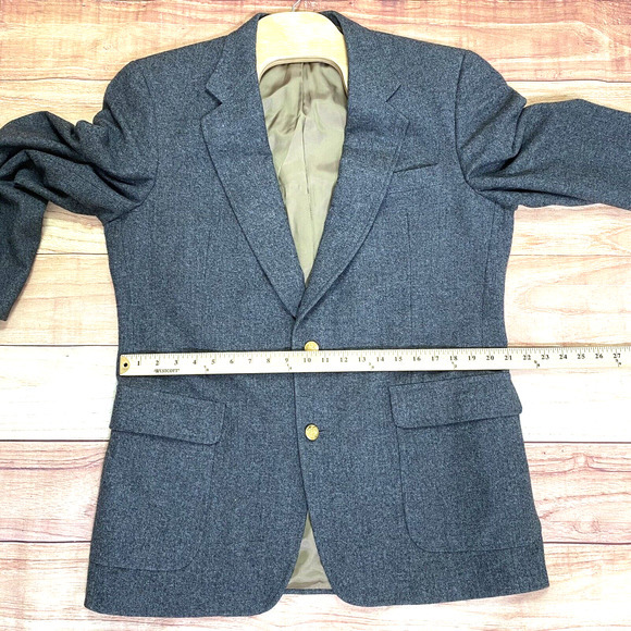 Vintage 1990’s Neil Martin for The Broadway 100% Wool Sport Coat Grey 44L Korea - Picture 5 of 11